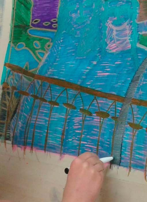 Sofia Musumano dipinge